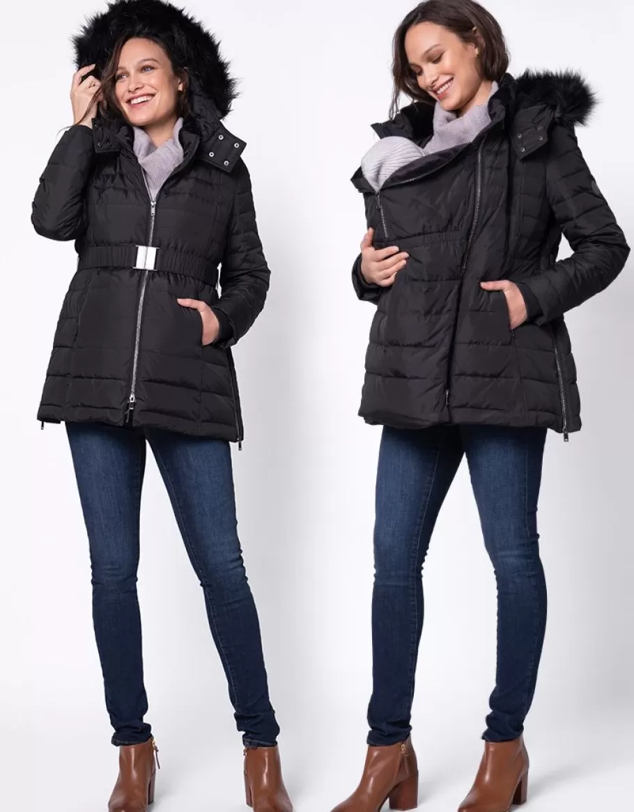 Flash Sale Seraphine Abrigo Corto Premama De Plumon 3 En 1