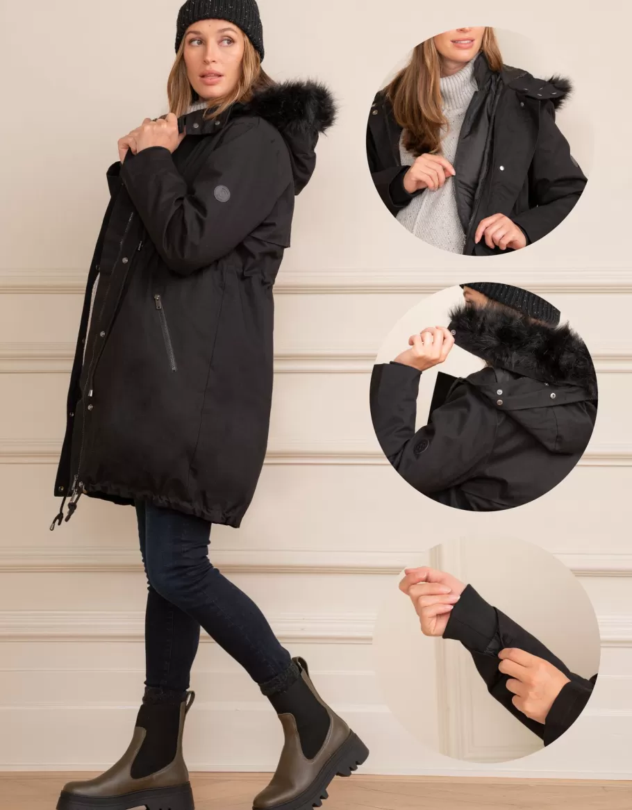 Online Seraphine Abrigo Premama De Porteo 3 En 1 Para Invierno