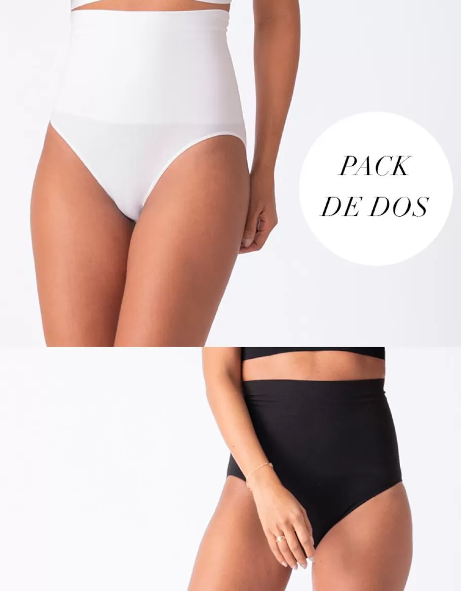 Online Seraphine Braguitas Postparto De Tiro Alto Blanco Y Negro Pack De 2
