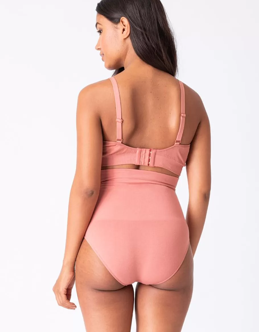 Cheap Seraphine Braguitas Postparto De Tiro Alto Terracota Y Negro Pack De 2