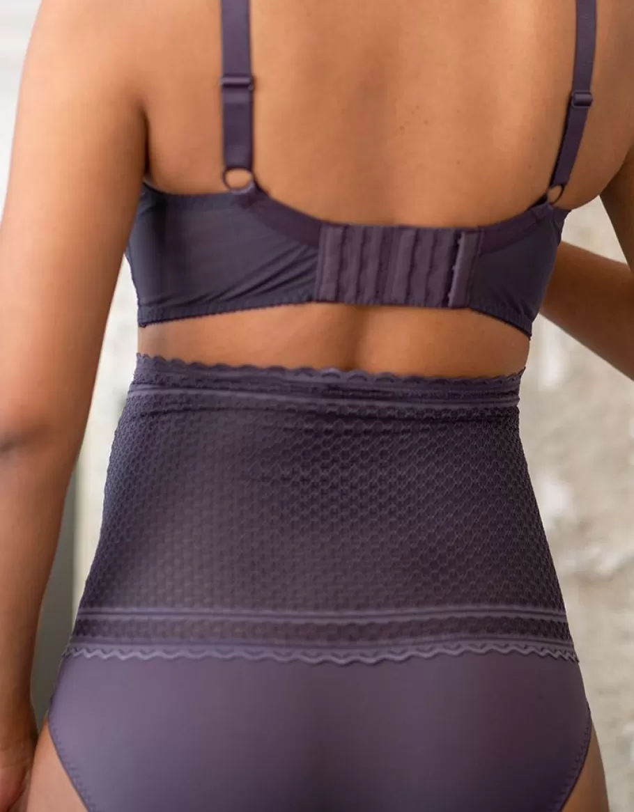 Best Sale Seraphine Braguitas Premama De Talle Alto En Encaje En Color Morado