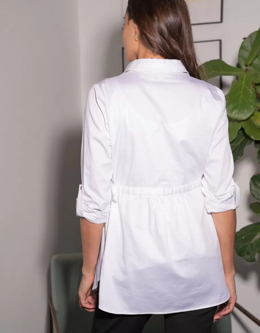 Flash Sale Seraphine Camisa Premama Y De Lactancia En Algodon De Color Blanco