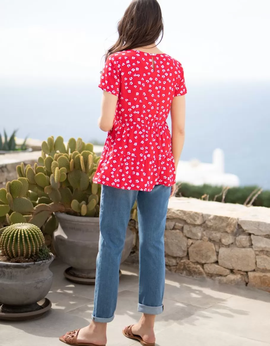 Sale Seraphine Camiseta Premama Y Lactancia Manga Corta Roja