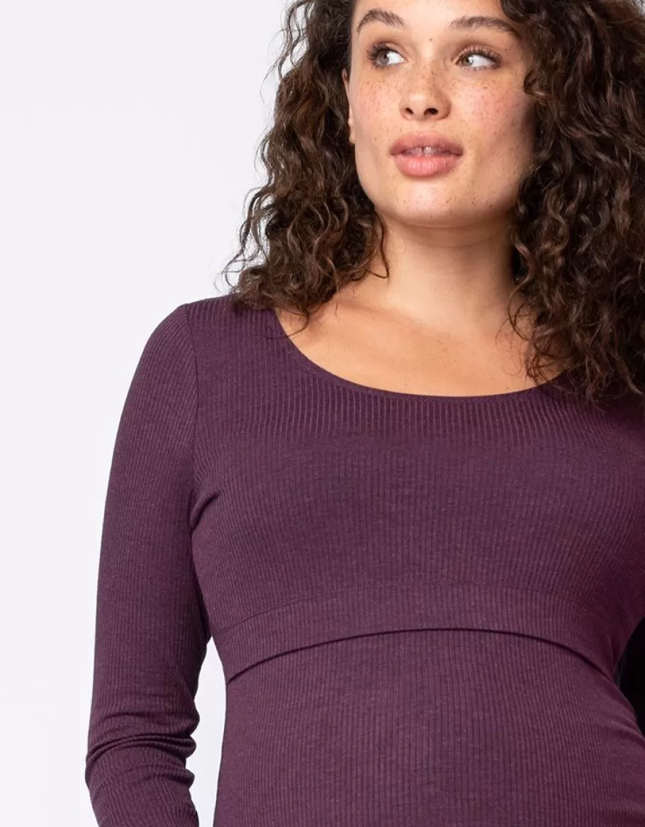 Store Seraphine Camisetas Premama Y Lactancia Acanaladas De Algodon- Pack De 2