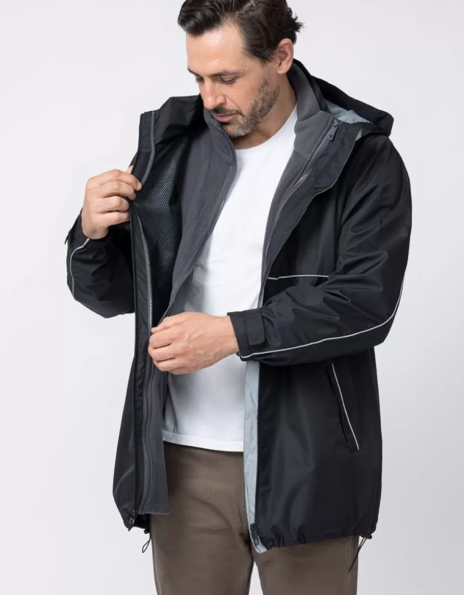 Outlet Seraphine Chaqueta Impermeable 6 En 1 Para Hombre Con Funda Para Bebe