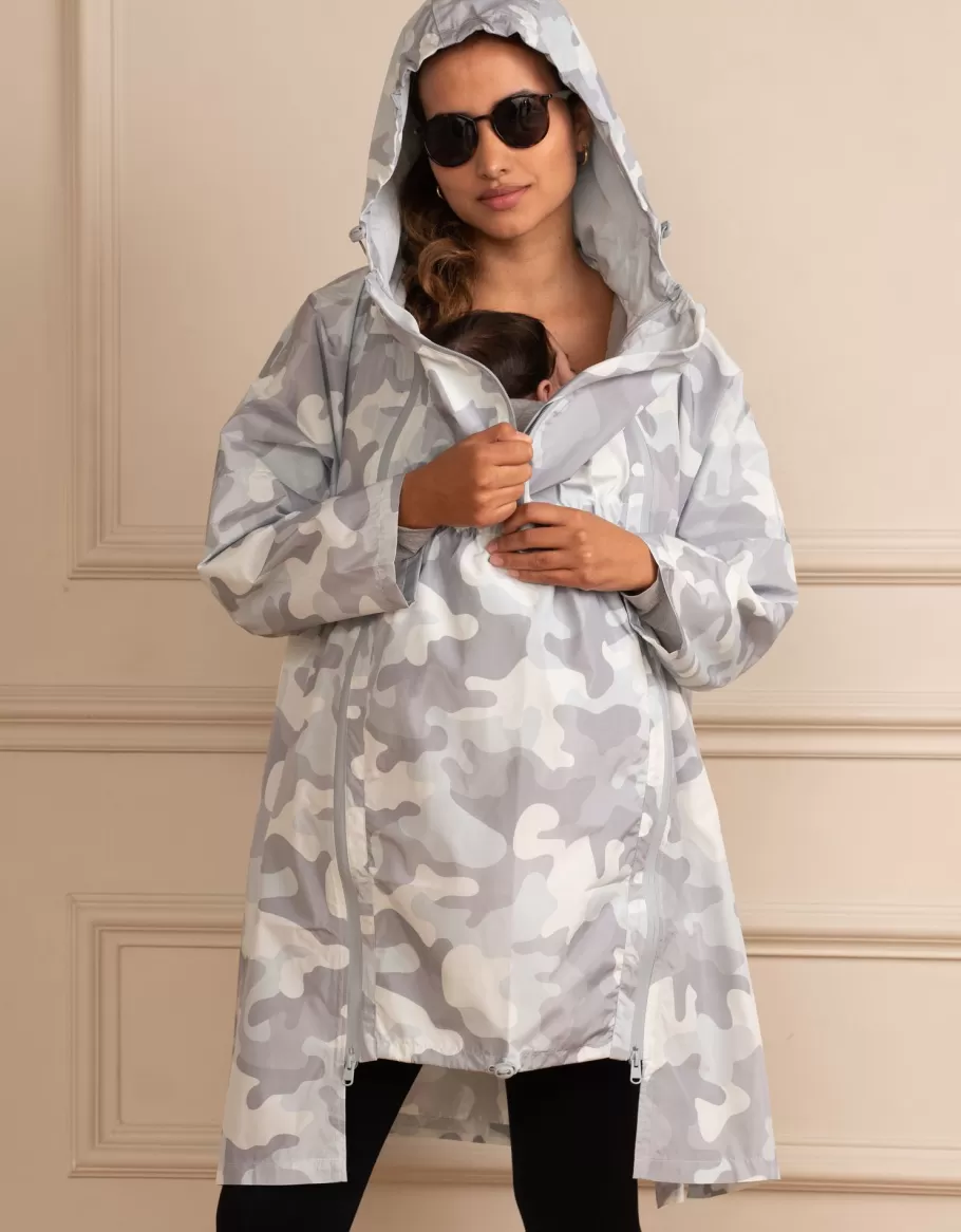 Cheap Seraphine Chaqueta Plegable Impermeable 3 En 1 De Maternidad A Porteo - Camuflaje Gris