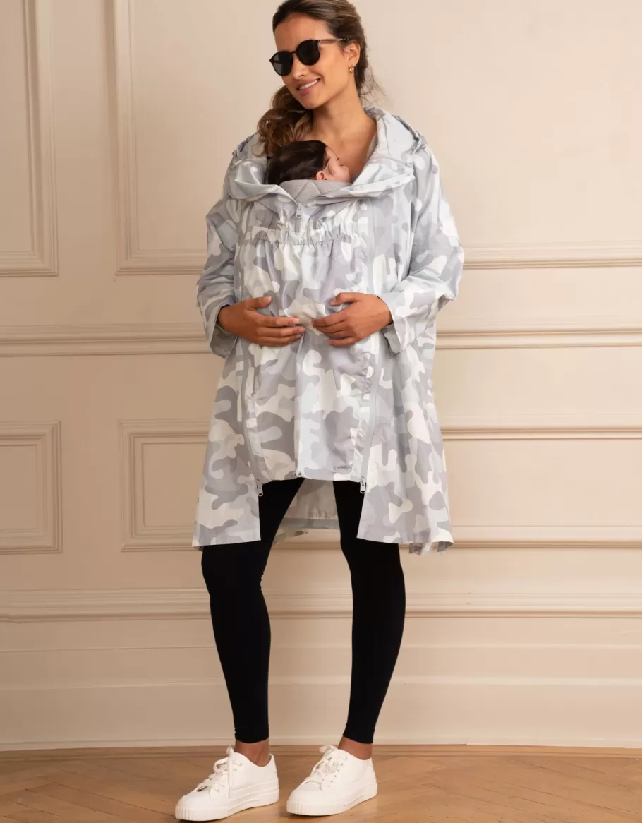 Cheap Seraphine Chaqueta Plegable Impermeable 3 En 1 De Maternidad A Porteo - Camuflaje Gris