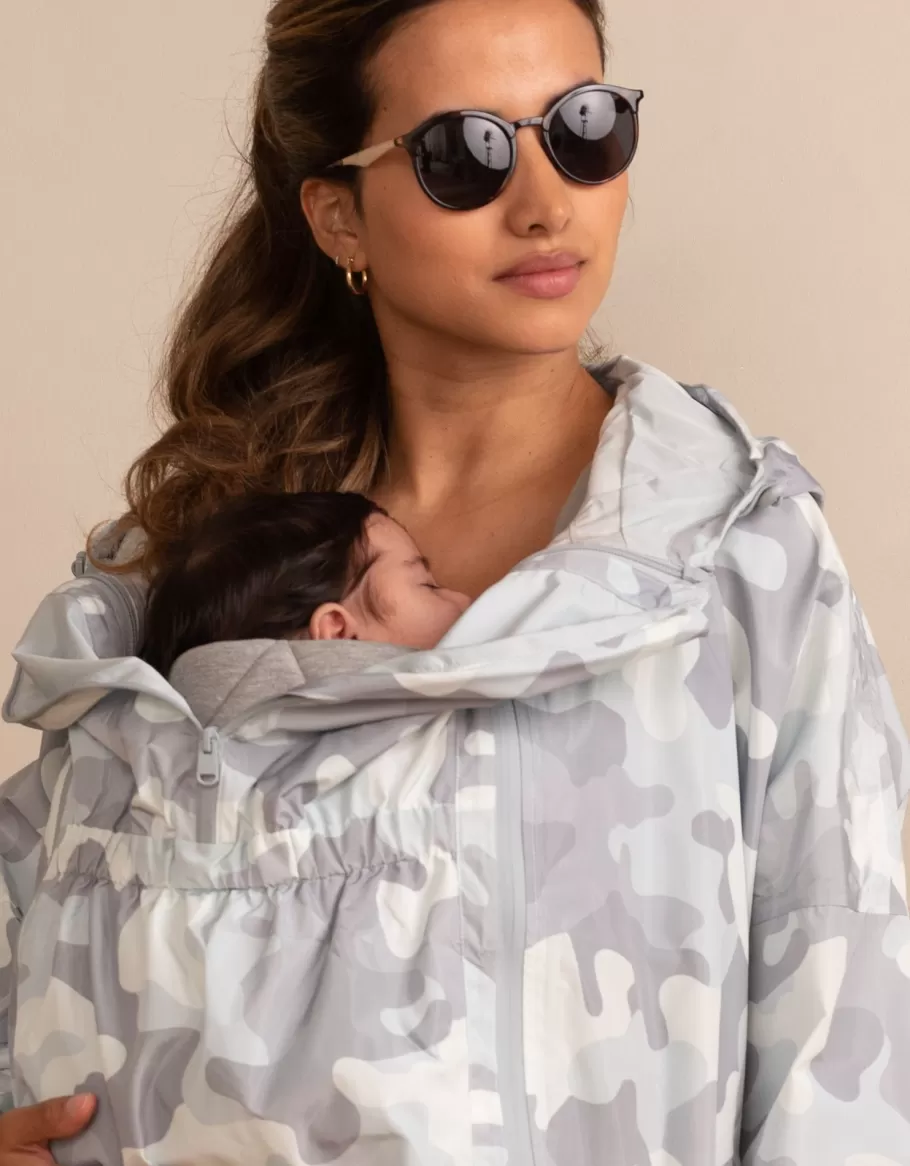 Cheap Seraphine Chaqueta Plegable Impermeable 3 En 1 De Maternidad A Porteo - Camuflaje Gris
