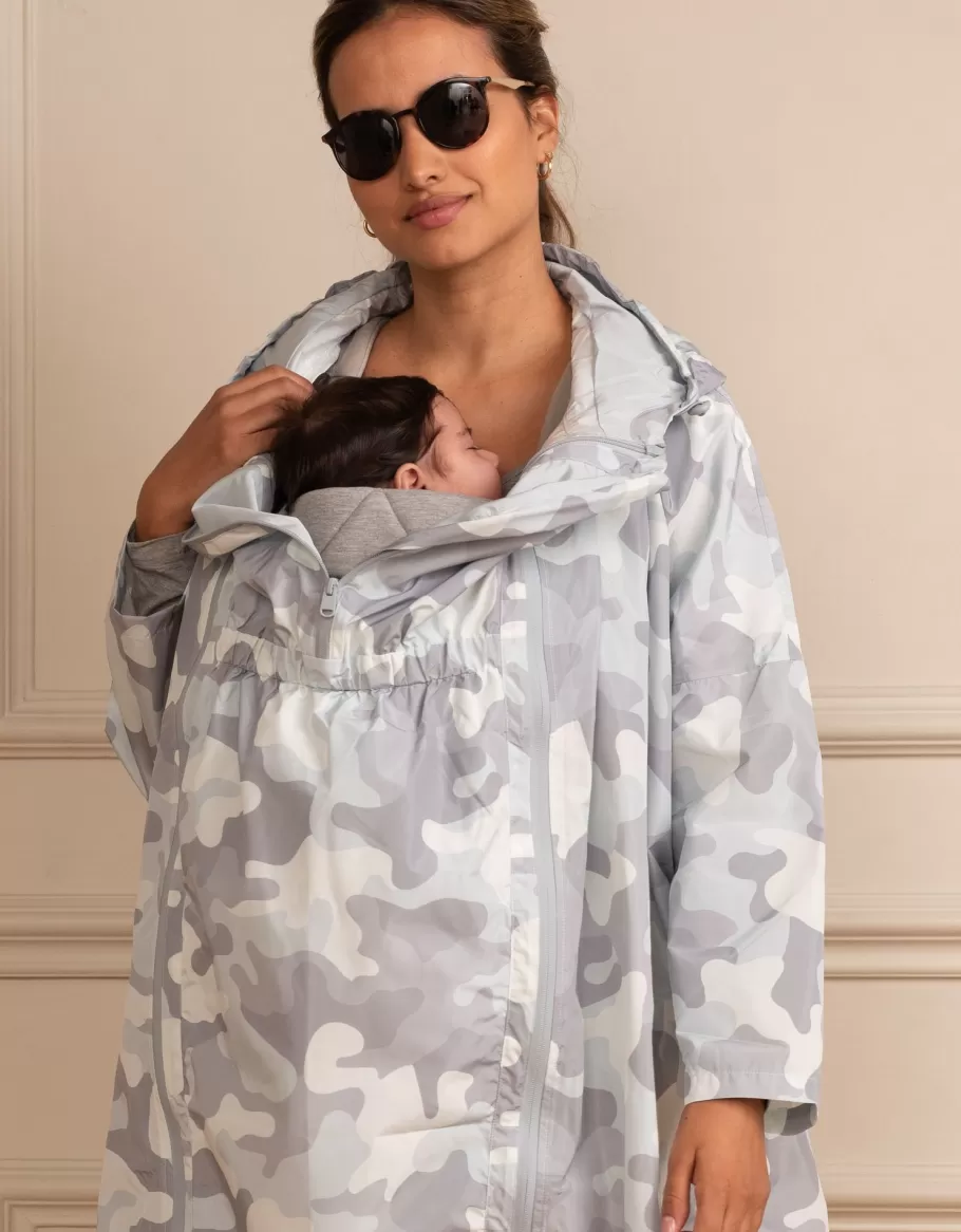 Cheap Seraphine Chaqueta Plegable Impermeable 3 En 1 De Maternidad A Porteo - Camuflaje Gris