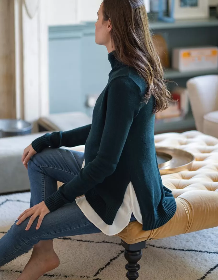 Best Sale Seraphine Jersey Premama Y De Lactancia 2-En-1 En Color Verde Bosque