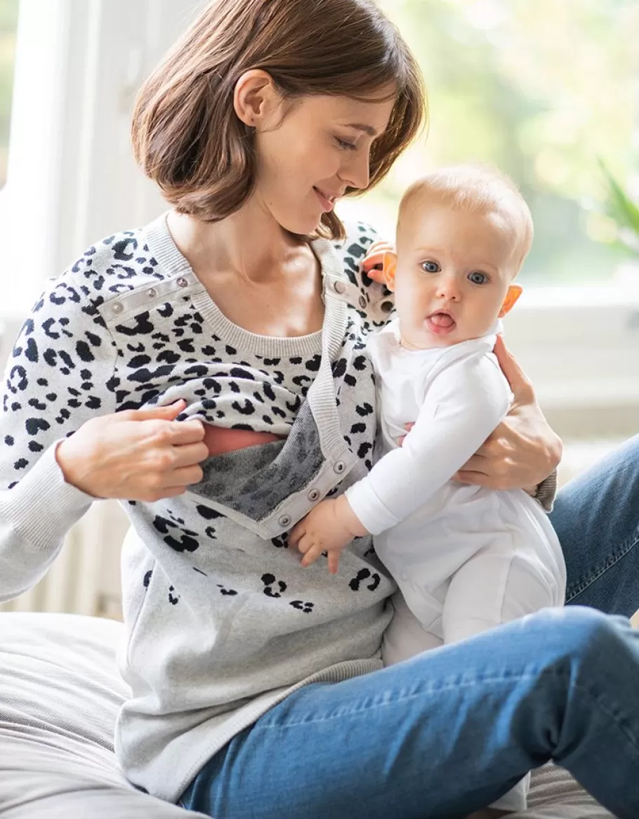 Outlet Seraphine Jersey Premama Y De Lactancia Con Estampado Sensorial Para El Bebe