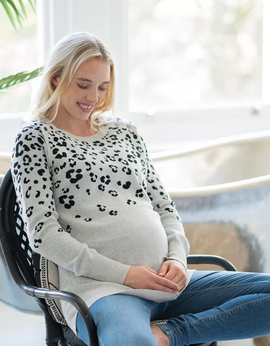 Outlet Seraphine Jersey Premama Y De Lactancia Con Estampado Sensorial Para El Bebe