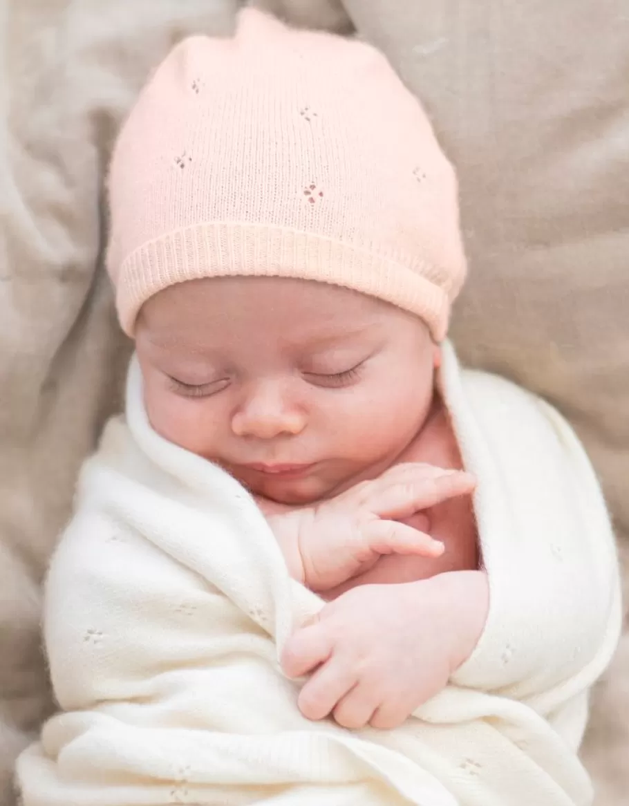 Cheap Seraphine Mini Gorro De Punto De Algodon Y Cachemir Rosa Para Bebe