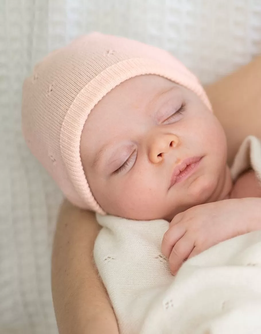 Cheap Seraphine Mini Gorro De Punto De Algodon Y Cachemir Rosa Para Bebe