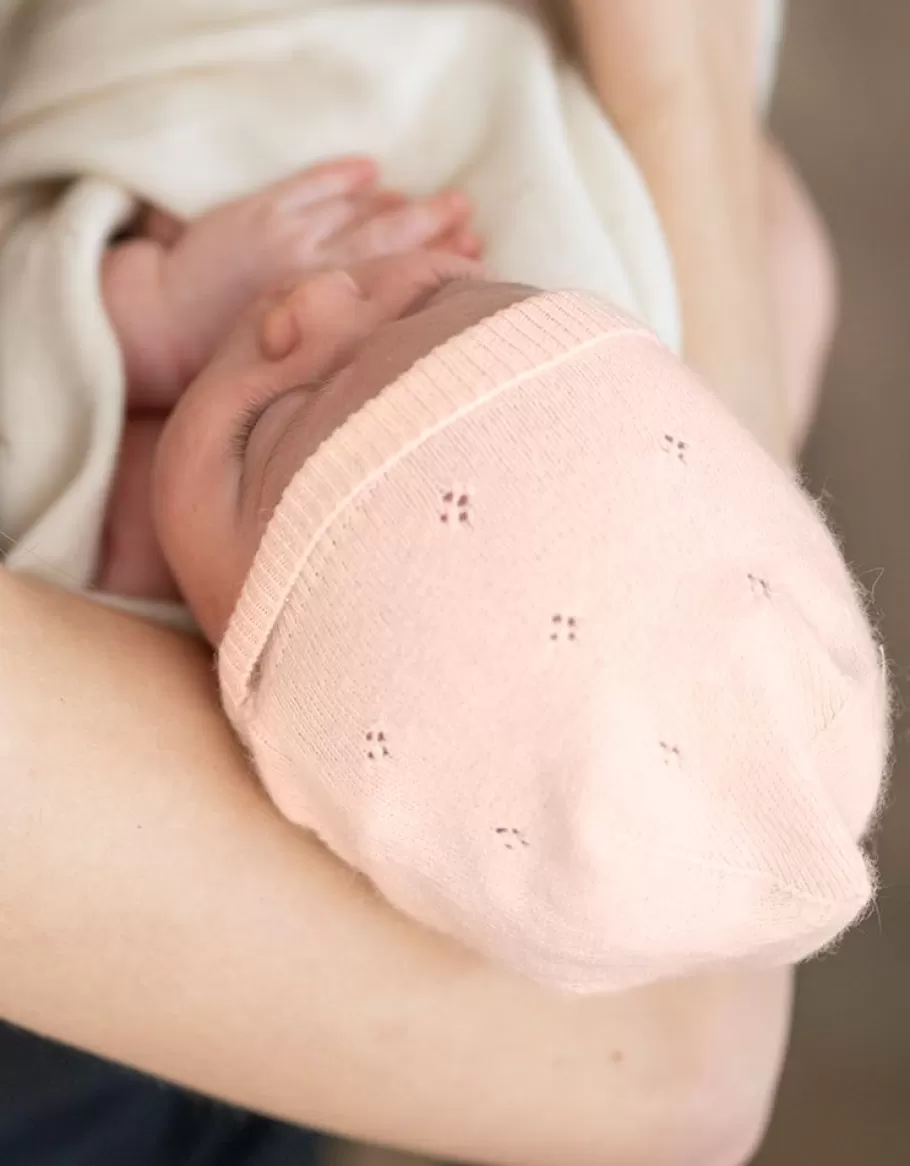 Cheap Seraphine Mini Gorro De Punto De Algodon Y Cachemir Rosa Para Bebe