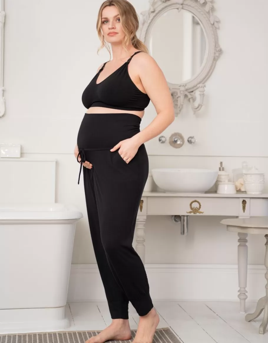 Shop Seraphine Pack De Dos Pantalones Premama Para Estar Por Casa De La Coleccion Curve