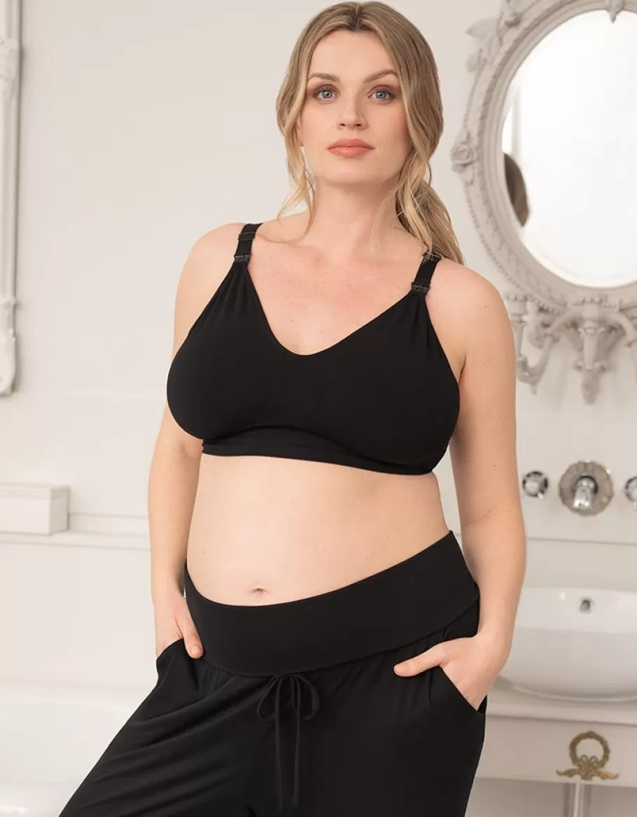Flash Sale Seraphine Pack De Dos Sujetadores De Lactancia En Fibra De Bambu De Color Negro De La Coleccion Curve