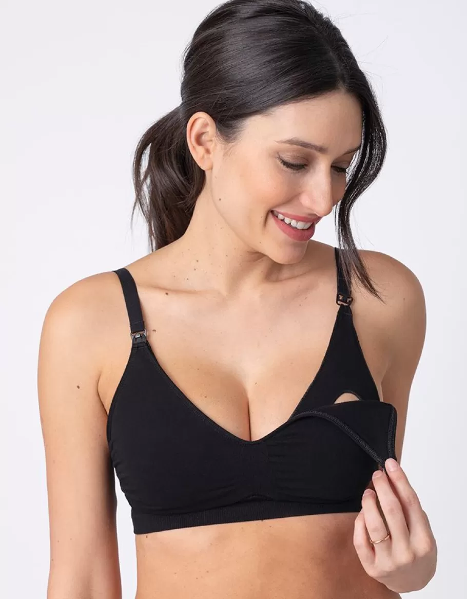 Flash Sale Seraphine Pack De Dos Sujetadores De Lactancia En Fibra De Bambu De Color Negro De La Coleccion Curve