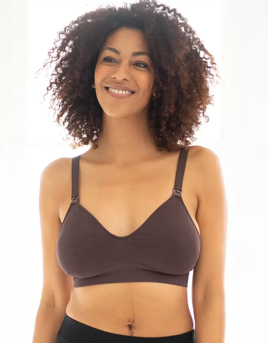 Cheap Seraphine Pack De Dos Sujetadores En Fibra De Bambu De Color Sepia Y Malva Topo