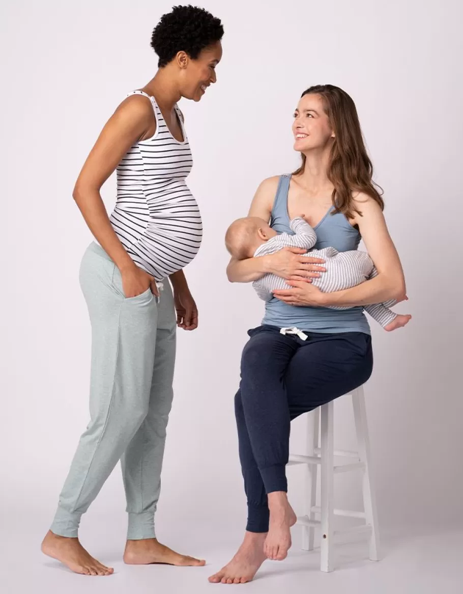 Discount Seraphine Pantalones De Maternidad - Pack De 2 -Azul Marino Y Salvia