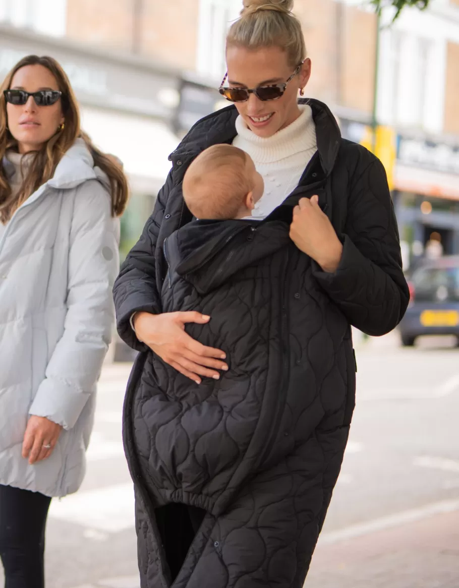 Shop Seraphine Parka Acolchada De Premama Y Porteo 3 En 1