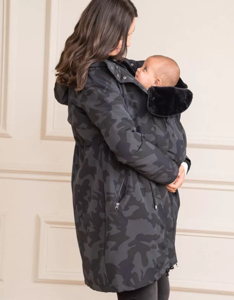 Best Seraphine Parka De Premama Y Porteo 3 En 1 De Camuflaje