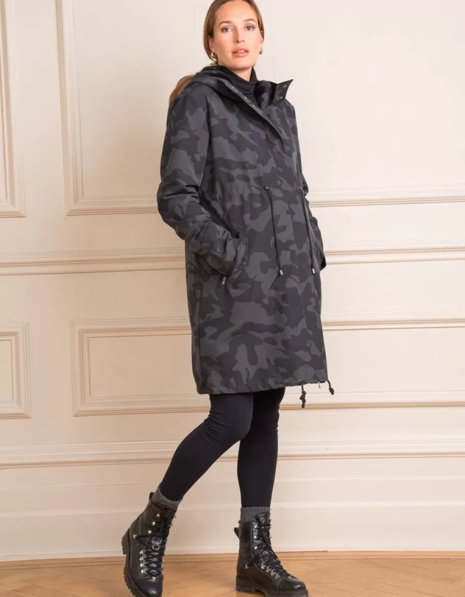 Best Seraphine Parka De Premama Y Porteo 3 En 1 De Camuflaje