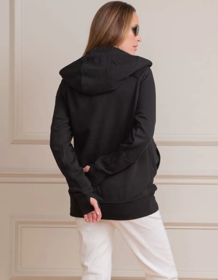 Store Seraphine Sudadera Premama 3-En-1 Con Capucha En Color Negro