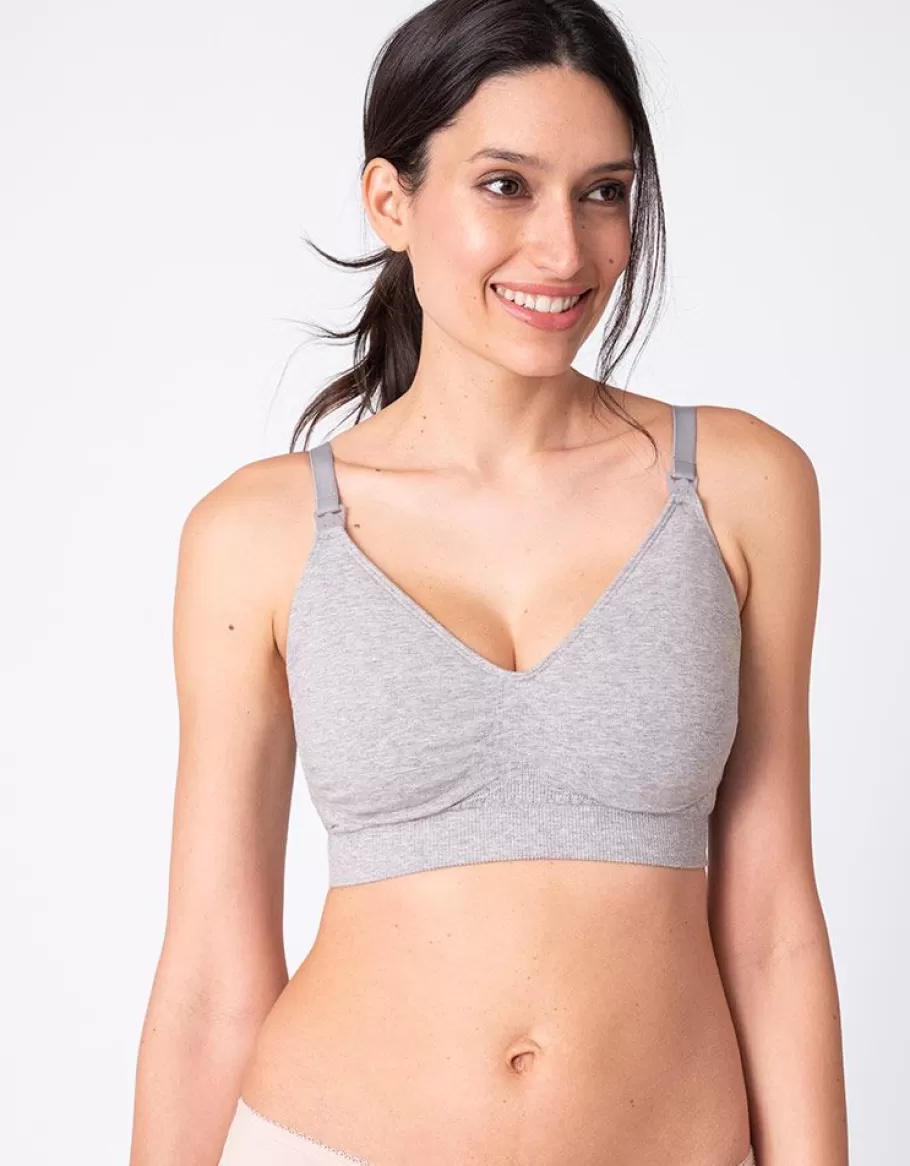 Sale Seraphine Sujetador De Lactancia De Bambu - Pack Gris Y Rosa