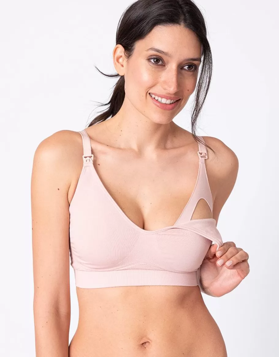 Sale Seraphine Sujetador De Lactancia De Bambu - Pack Gris Y Rosa