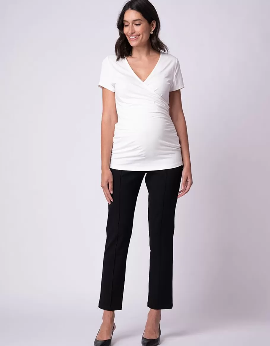Sale Seraphine Tops Premama Y Lactancia Cruzados - Pack De Dos En Blanco Y Negro