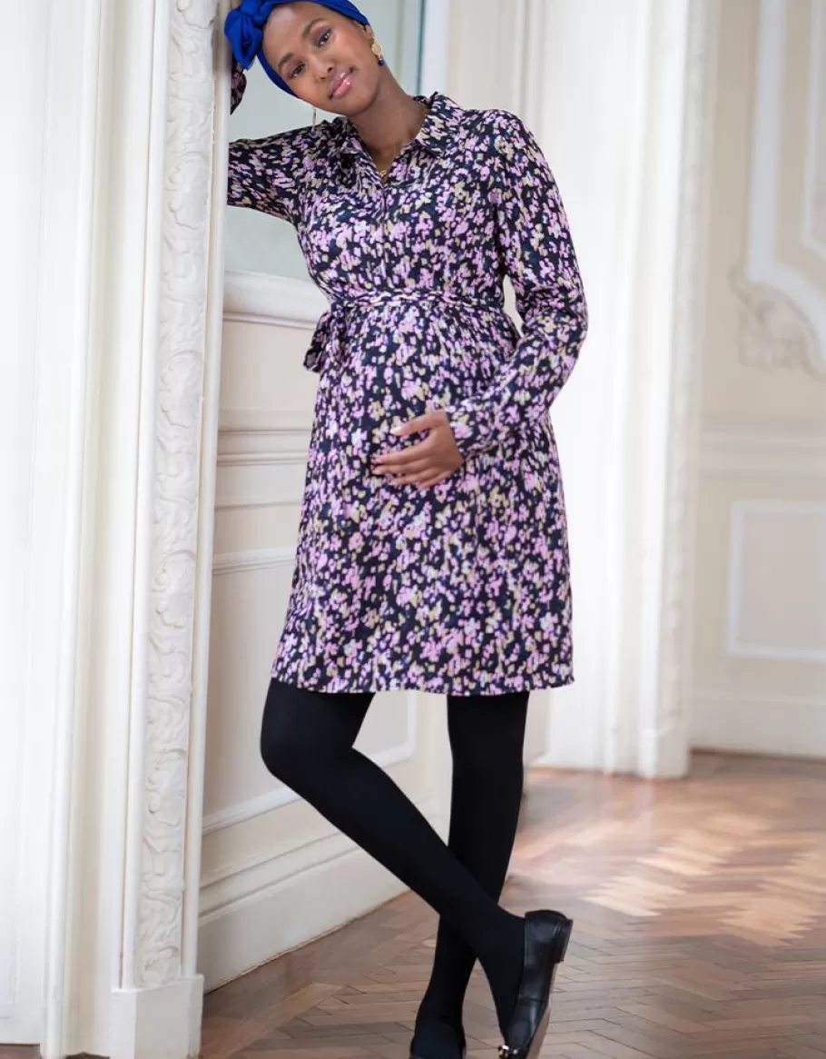 New Seraphine Tunica Con Cinturon De Maternidad A Lactancia - Estampado Floral
