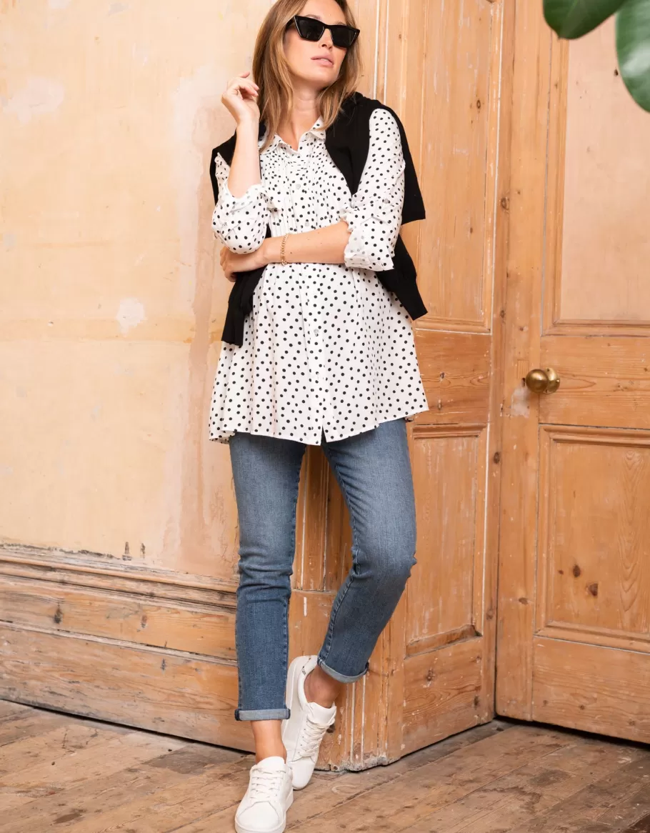 Discount Seraphine Vaqueros De Premama Organicos Con Corte Boyfriend Slim