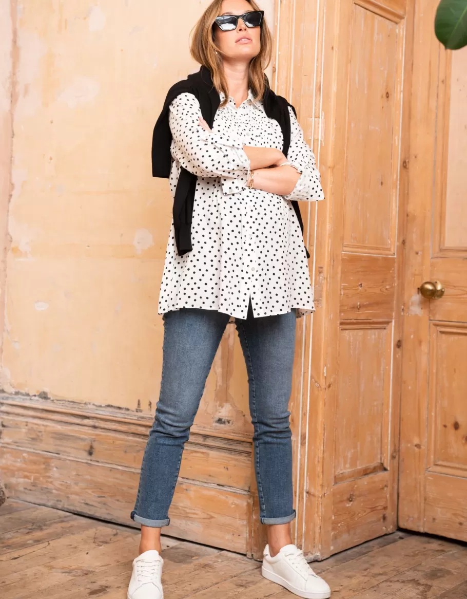 Discount Seraphine Vaqueros De Premama Organicos Con Corte Boyfriend Slim