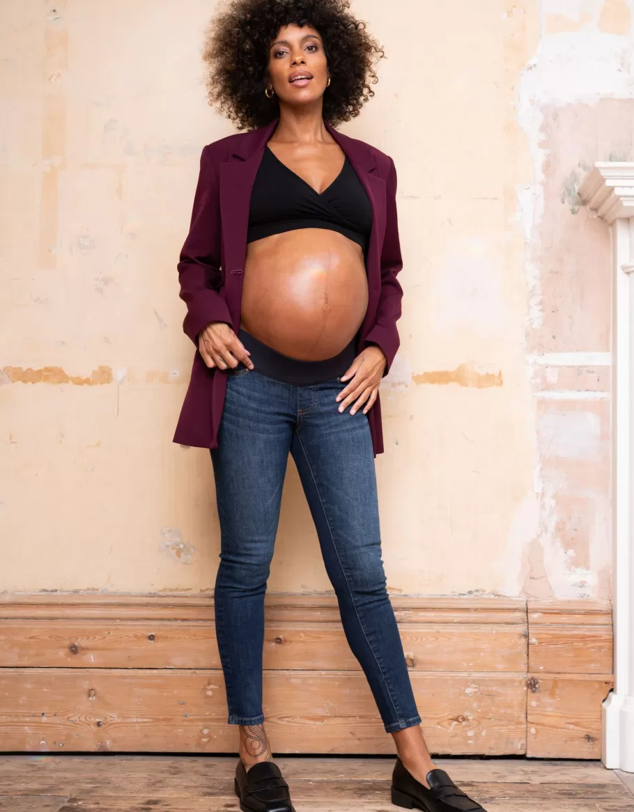 Best Seraphine Vaqueros De Premama Skinny Por Debajo Del Viente Organicos