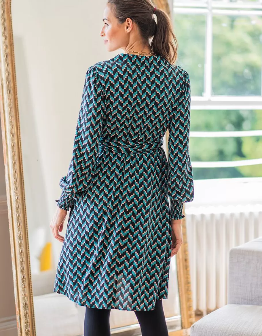 Flash Sale Seraphine Vestido Camisero Premama Y De Lactancia En Color Verde Azulado