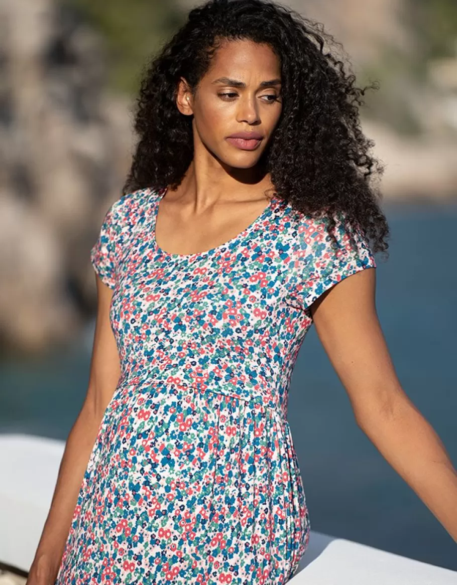 Cheap Seraphine Vestido Largo Premama A Lactancia Con Estampado Floral Multicolor