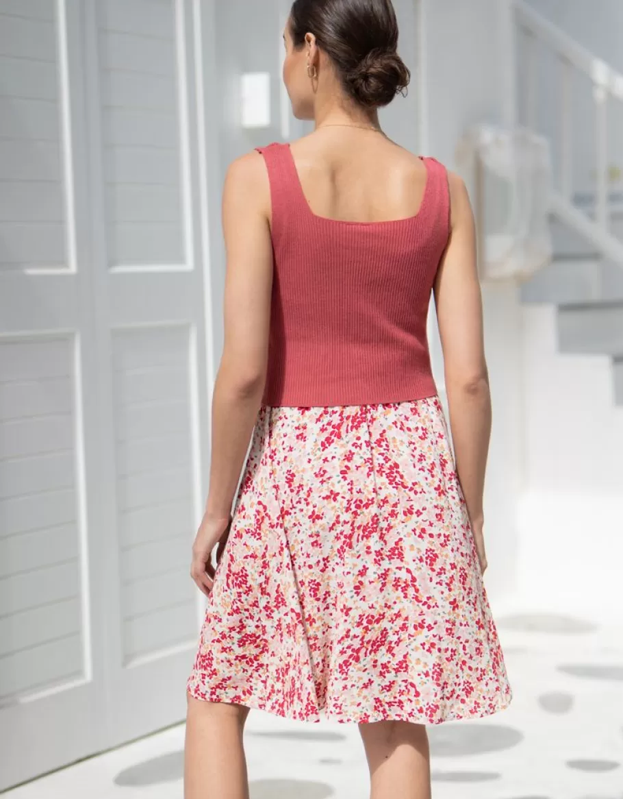 Best Seraphine Vestido Premama A Lactancia Con Detalle De Botones Y Estampado Floral Rosa