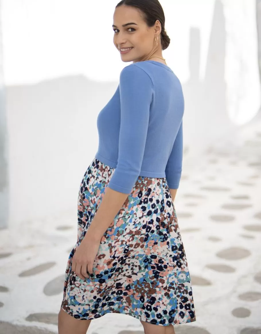 Online Seraphine Vestido Premama Y De Lactancia Con Estampado Animal Y Top De Punto