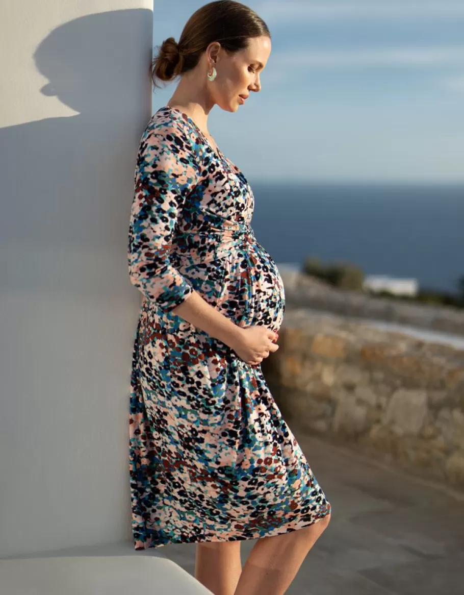 Best Sale Seraphine Vestido Premama Y De Lactancia De Punto Con Estampado Animal