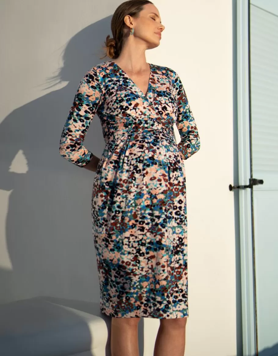 Best Sale Seraphine Vestido Premama Y De Lactancia De Punto Con Estampado Animal