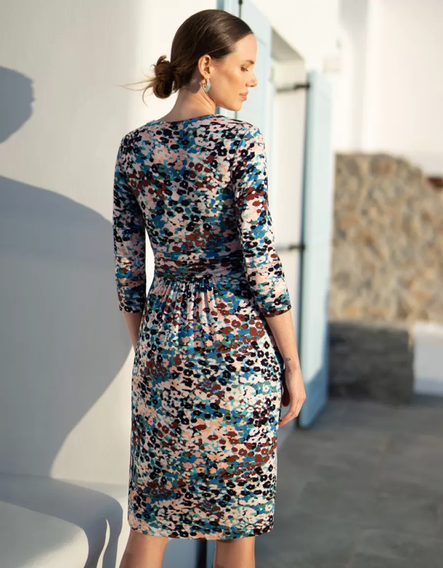 Best Sale Seraphine Vestido Premama Y De Lactancia De Punto Con Estampado Animal
