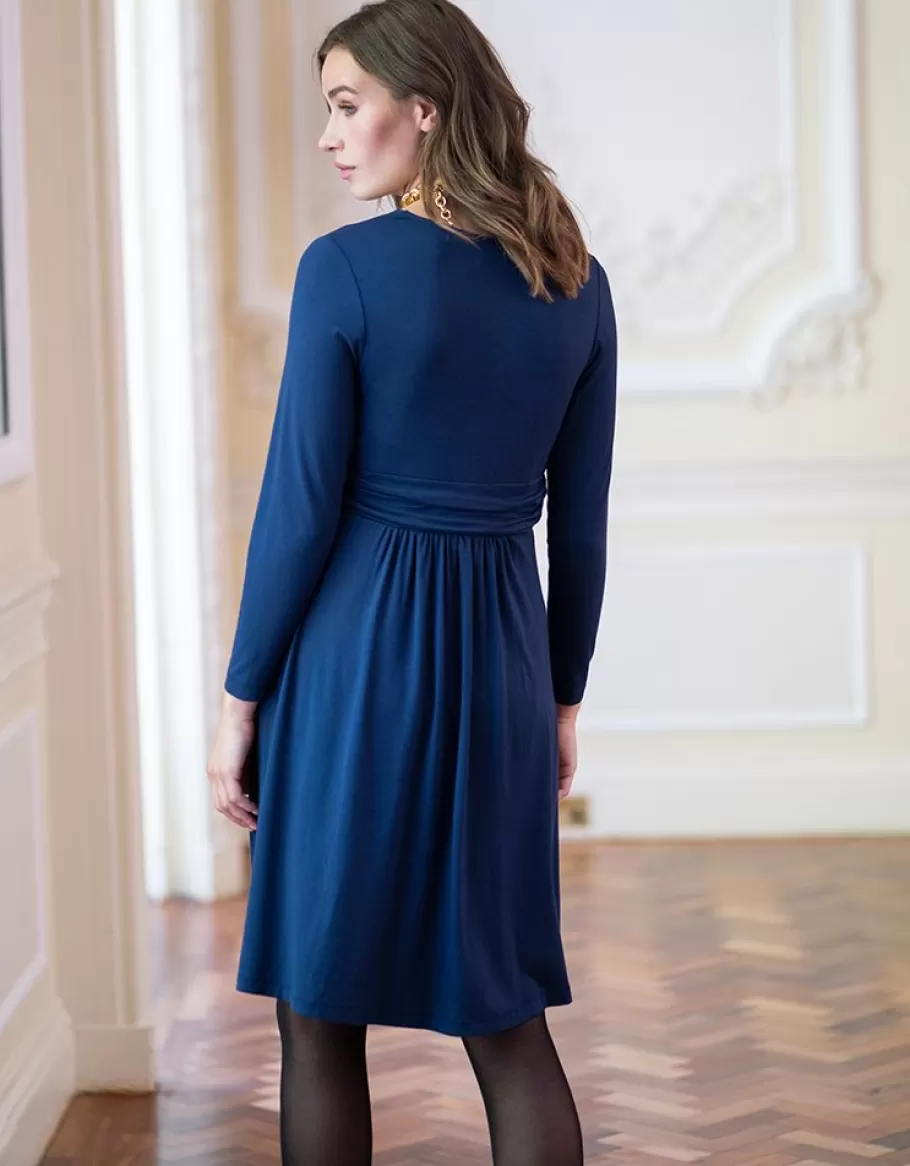 Cheap Seraphine Vestido Premama Y De Lactancia De Punto En Color Azul Marino