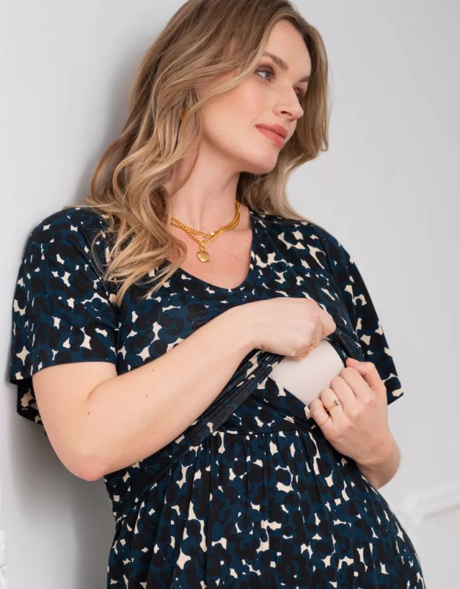 Store Seraphine Vestido Premama Y De Lactancia De Punto En Color Negro De La Coleccion Curve