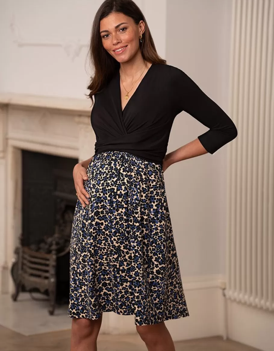 Discount Seraphine Vestido Premama Y De Lactancia Estampado Con Corte Cruzado