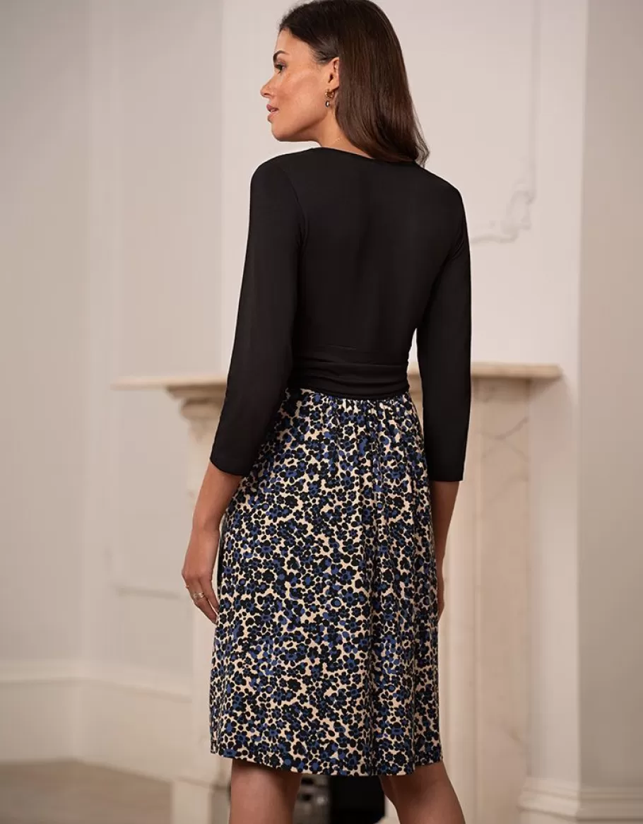 Discount Seraphine Vestido Premama Y De Lactancia Estampado Con Corte Cruzado