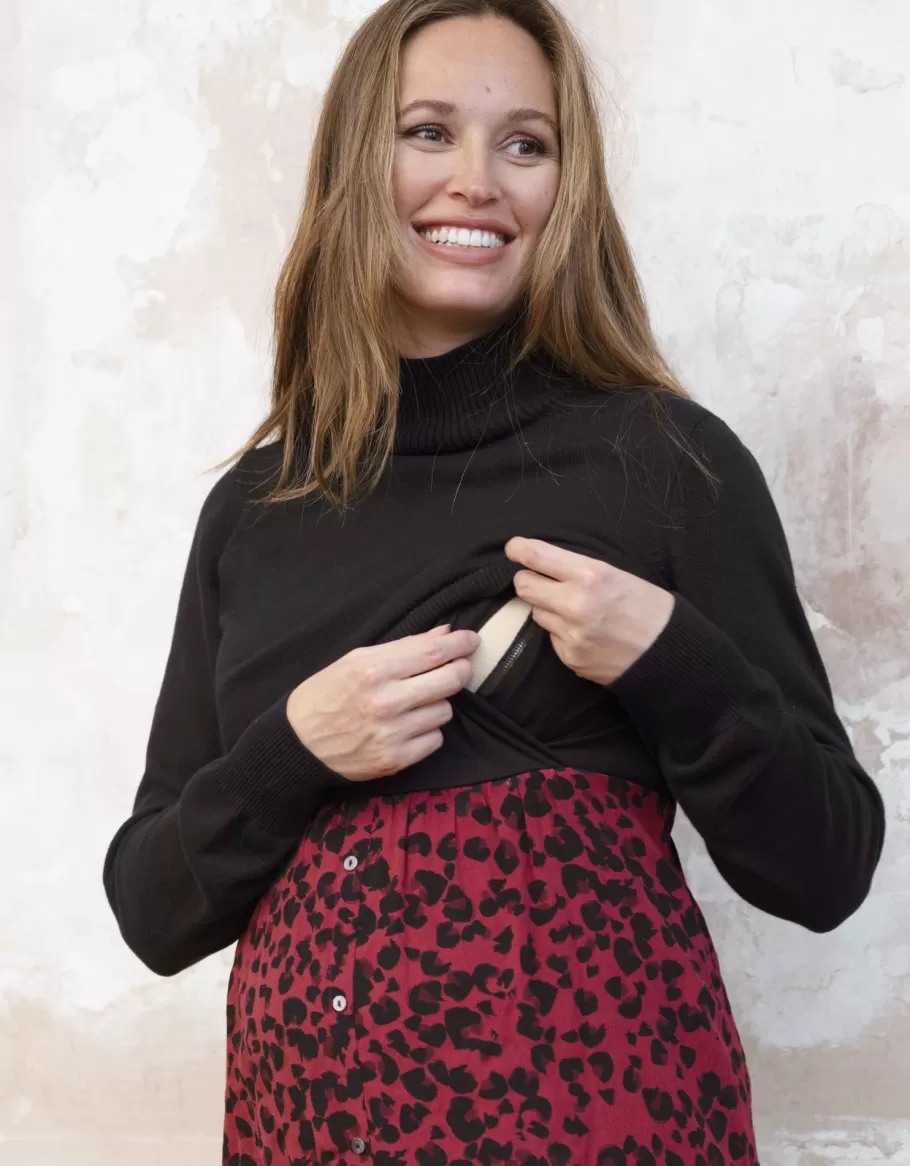 Online Seraphine Vestido Premama Y De Lactancia Estampado Con Jersey En Mezcla De Algodon