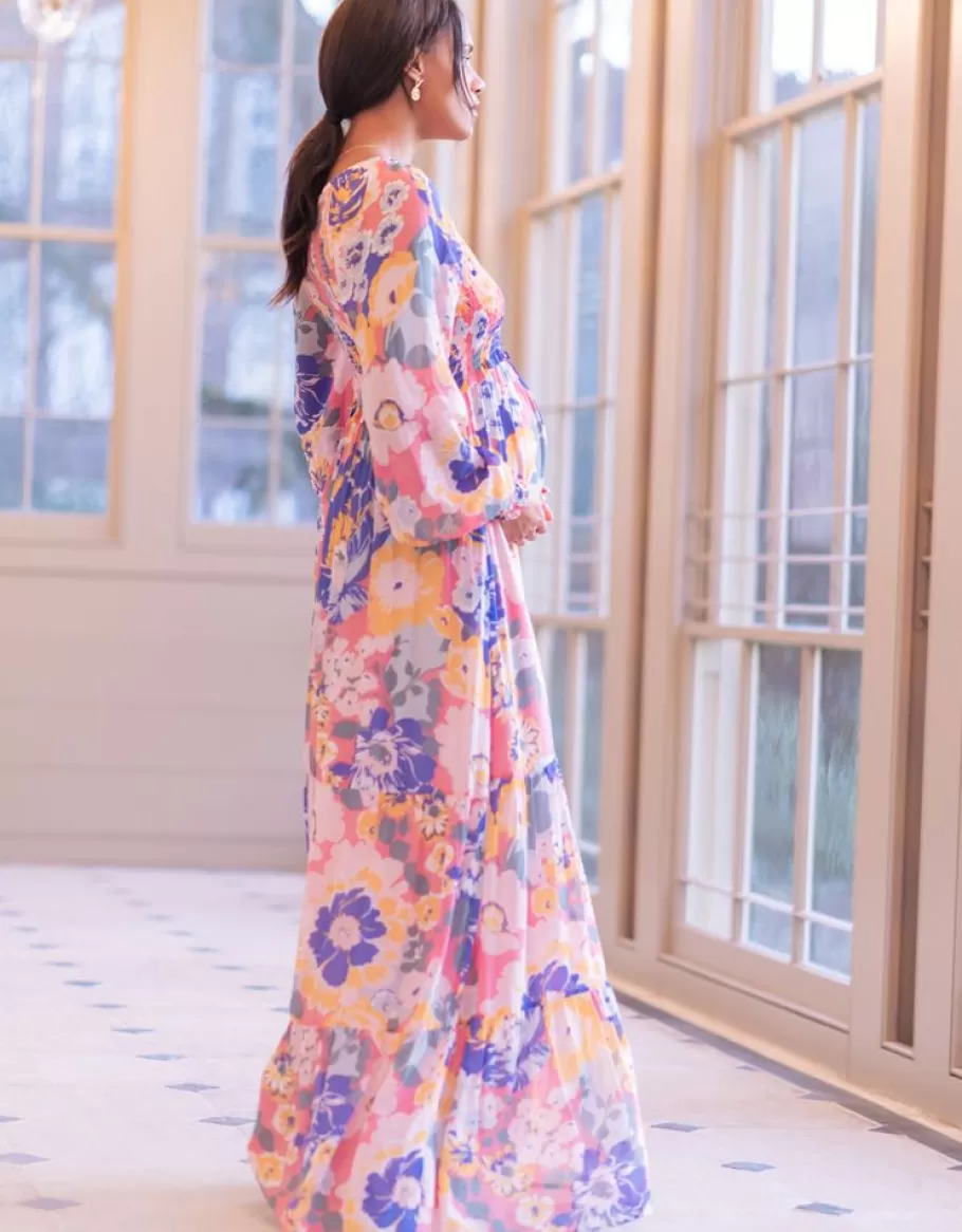 Best Sale Seraphine Vestido Premama Y Lactancia Boho Vintage Floral Maxi
