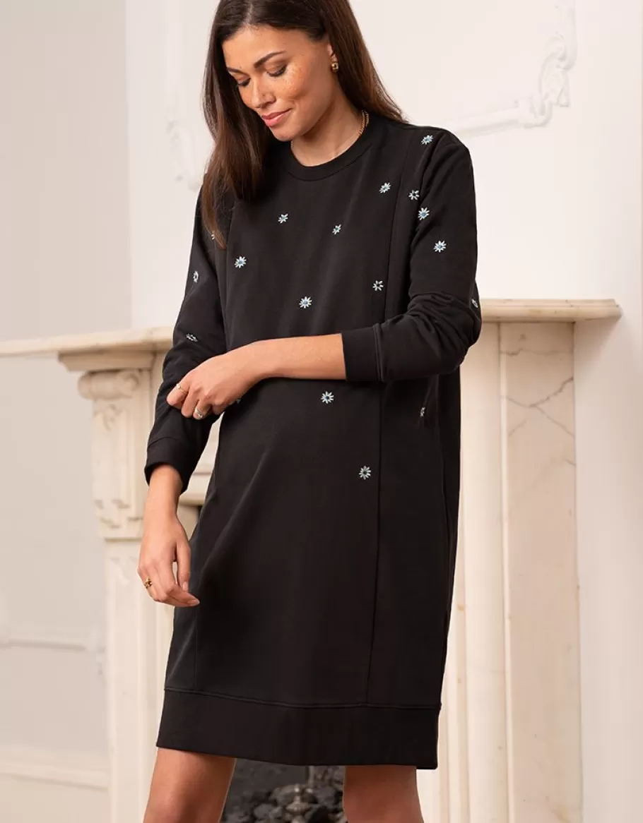 Flash Sale Seraphine Vestido Sudadera Premama Y De Lactancia En Mezcla De Algodon En Color Negro
