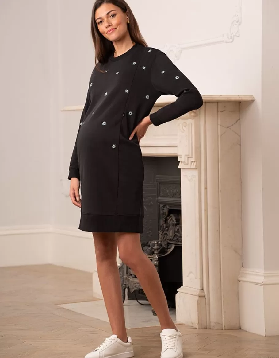 Flash Sale Seraphine Vestido Sudadera Premama Y De Lactancia En Mezcla De Algodon En Color Negro